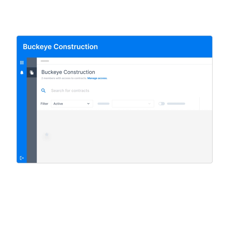 Gif showing how to view high-level contract details in Signet