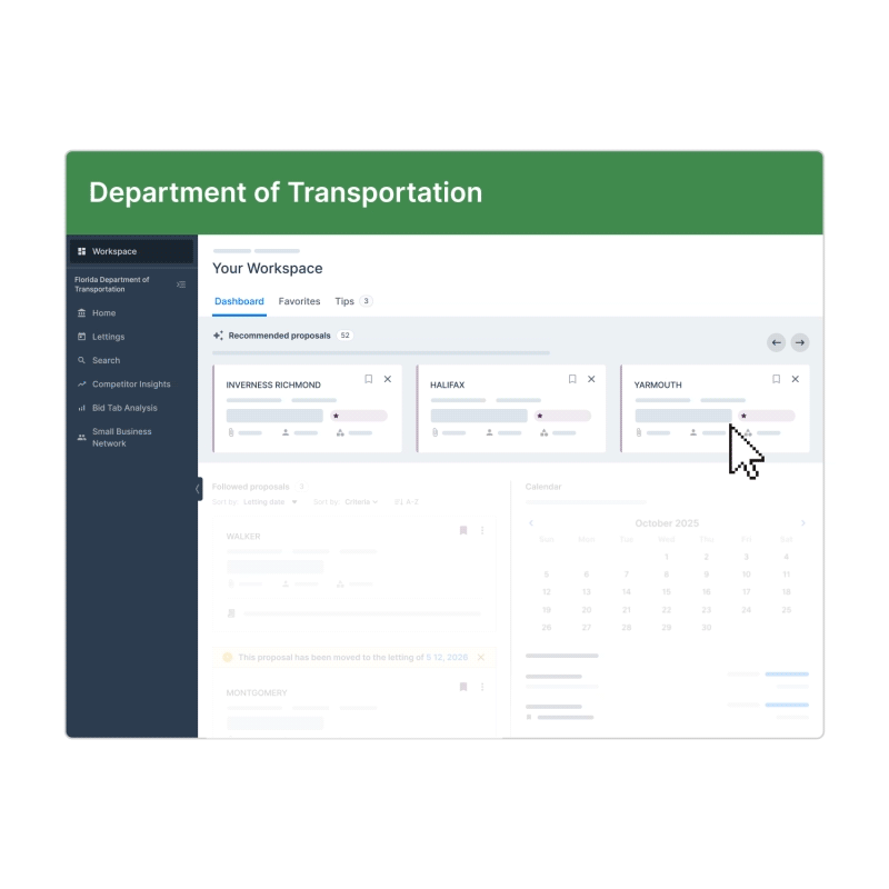 gif showing the Bidx Workspace