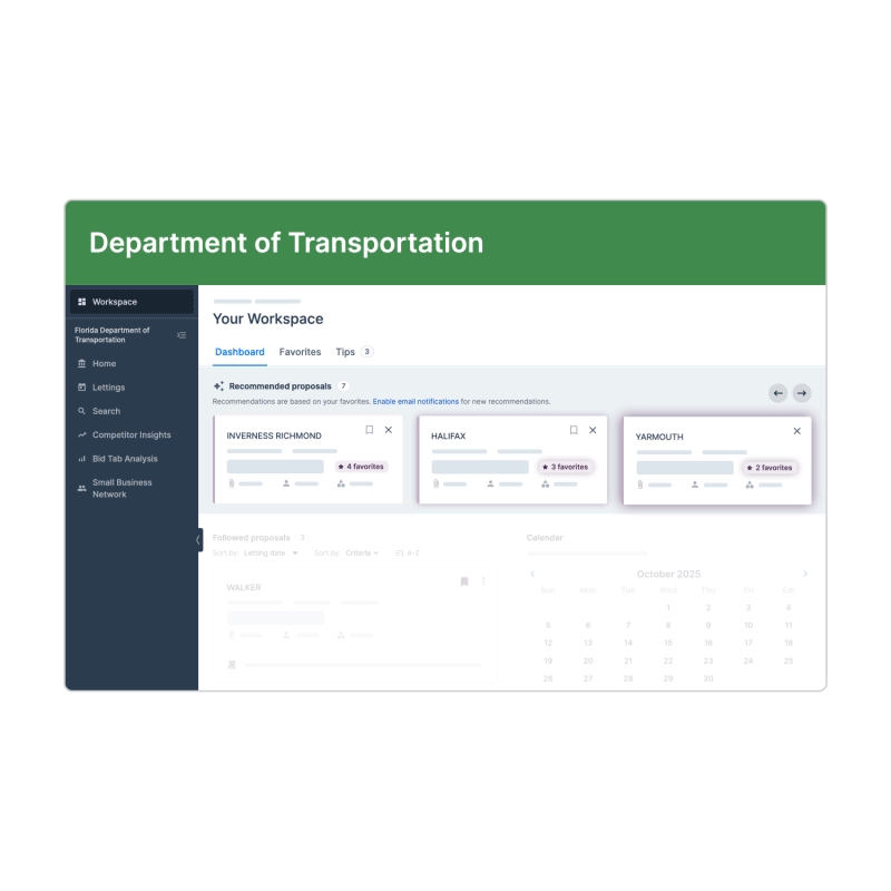 gif showing how to find proposal recommendations in Bidx