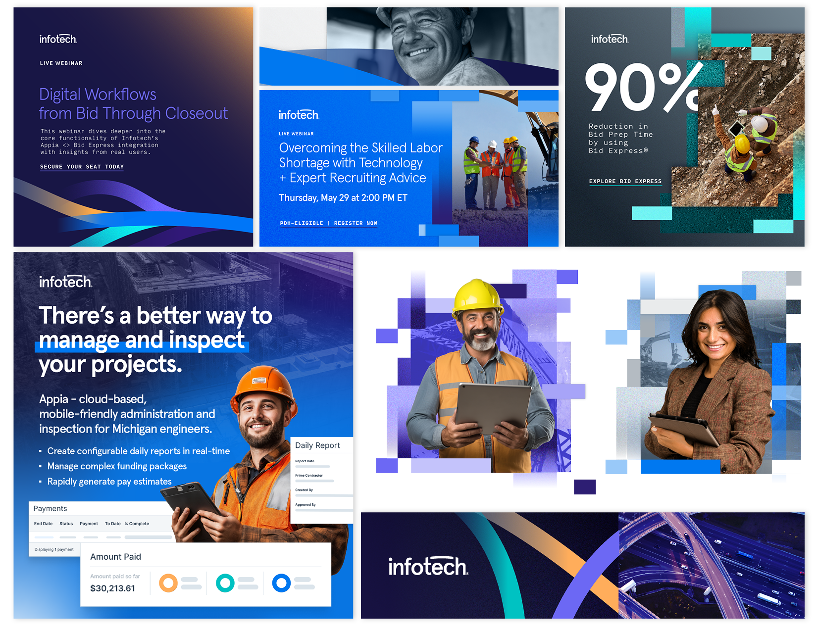 various examples of infotech's refresh brand